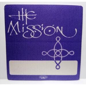 The Mission UK Backstage Pass 1990 World Deliverance Tour Post-Punk Goth Rock